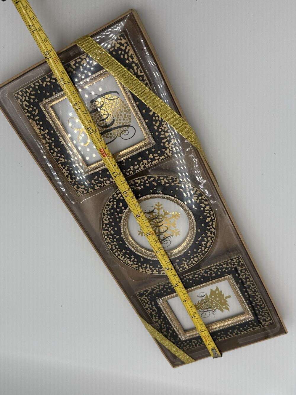 Elegant 3-Piece Wall Decoration Set- Gold And Neutral Tones